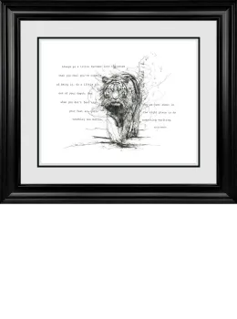 A Little Further Into The Water - Original - Framed