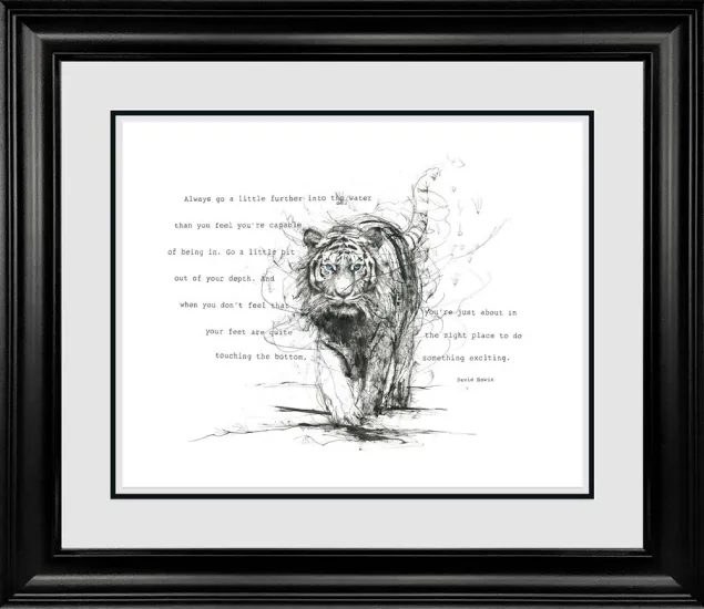 A Little Further Into The Water - Original - Framed