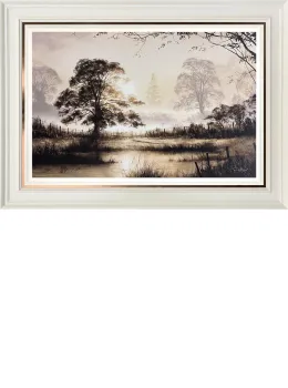 A New Day - Original - White Framed