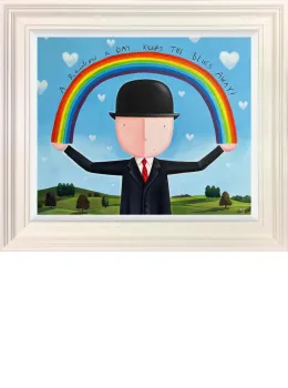 A Rainbow A Day.... - Original - Cream Framed