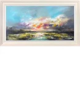 A Ray Of Bliss - Limited Edition - White Framed