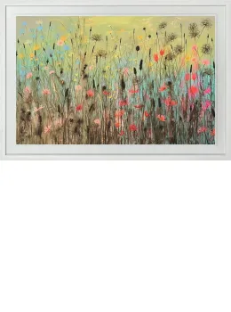 Amongst The Wild Flowers - Original - Framed