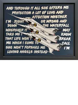 Angels - Captain Scarlet - Original - Black Framed