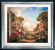 Baroque Gardens With Wise Elephant - Black Framed