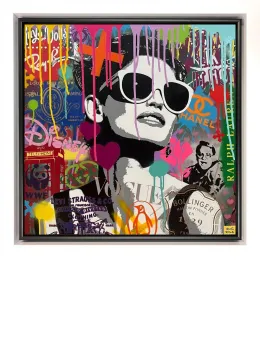Behind The Shades - Original - Framed