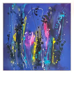 Blue Zing - Original - Framed