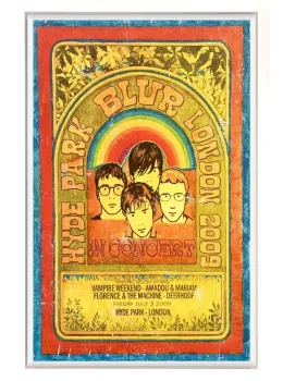 Blur - London Hyde Park 2009 - Original - Framed