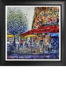 Cafe De Flore - Original - Framed