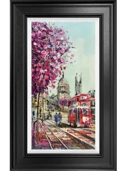 Catching The Routemaster - Original - Framed