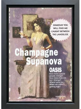 Champagne Supanova - Original - Black Framed
