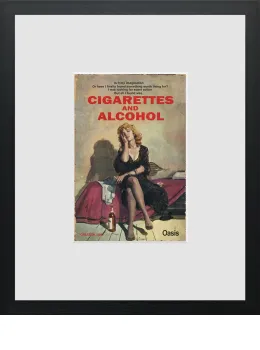 Cigarettes And Alcohol - Miniature - Limited Edition - Black Framed