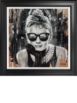 City Of Angels (Audrey Hepburn) - Limited Edition - Black Framed