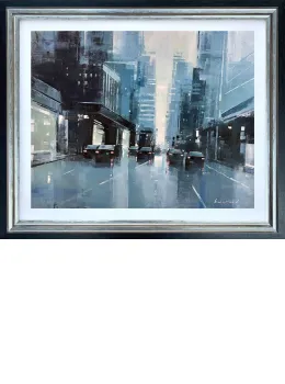 Commuter Route - Original - Framed