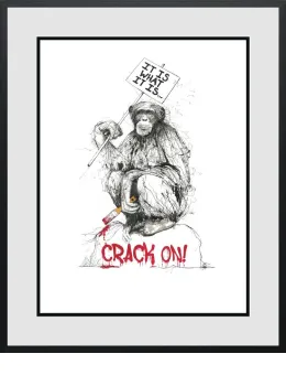 Crack On - Black Framed