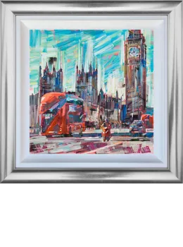 Crossing The Thames - Limited Edition - Silver Framed