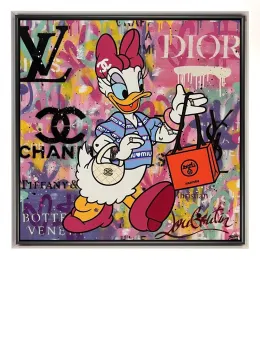 Daisy Loves Shopping - Original - Framed