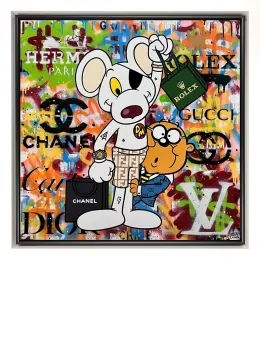 Danger Mouse - Original - White Framed