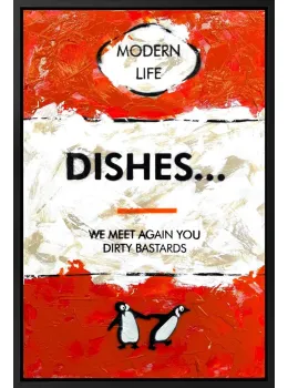 Dishes... - Original - Framed