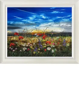 Distant Memories - Original - White Framed