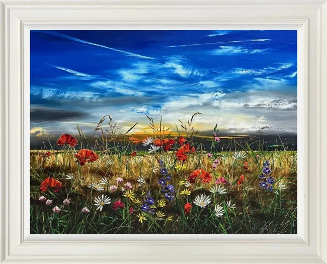 Distant Memories - Original - White Framed Distant Memories - Original - White Framed