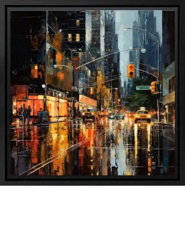 Downtown Drizzle - Black Framed