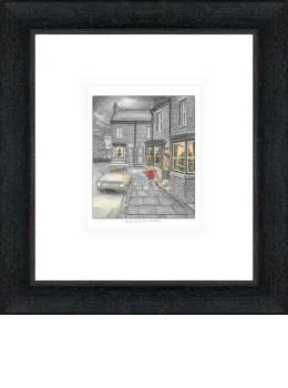 Driving Home For Christmas - Sketch - Framed