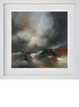 Embrace The Darkness - Original - White Framed