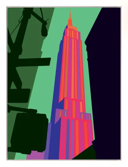 Empire Heights NYC - Canvas Deluxe - White Framed