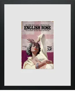English Rose - Miniature - Limited Edition - Black Framed