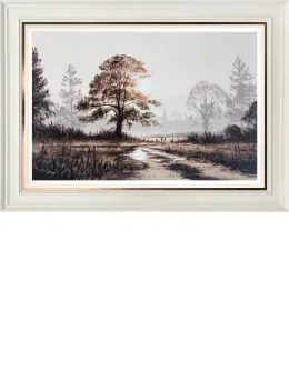 Family Day Out - Original - White Framed