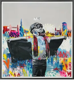 Flying High Over London - Original - Framed