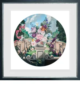 Garden With The Secret Of Life - Black Framed