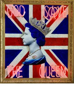 God Save The Queen - Original - Framed