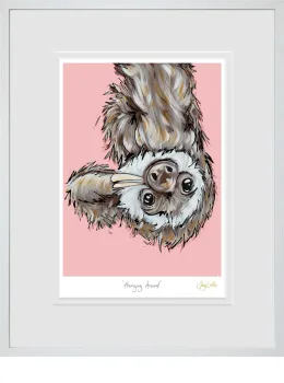Hanging Around - White Framed