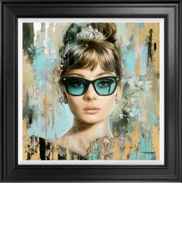 Hepburn Blue - Limited Edition - Black Framed