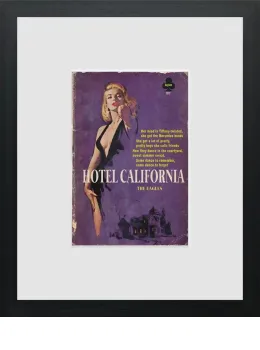 Hotel California - Miniature - Limited Edition - Black Framed