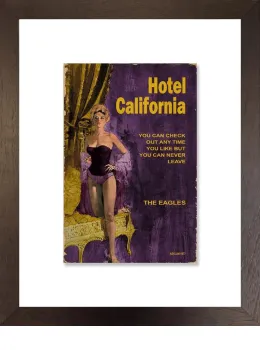 Hotel California - 3D Songbook - Limited Edition - Framed