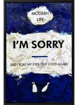 I'm Sorry - Original - Framed