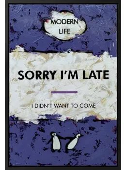 I Didn't Want To Come - Original - Framed