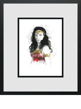 I Have A Warrior's Heart - Miniature - Black Framed