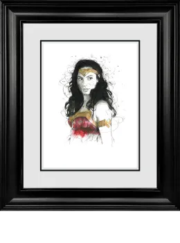 I Have A Warrior's Heart - Original - Framed
