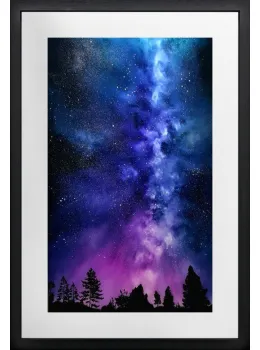 In The Air Tonight - On Glass - Original - Black Framed
