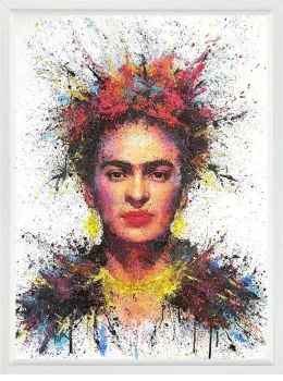 Kahlo - Original - White Framed