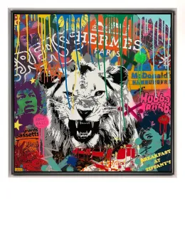 King Of The Jungle - Original - Framed