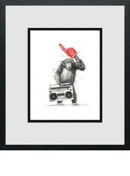 Let's Rock The House - Miniature - Black Framed