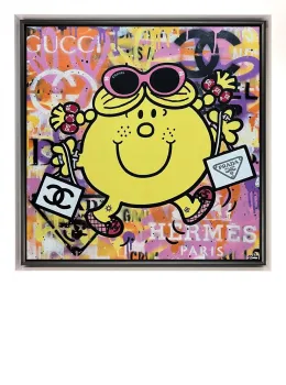 Little Miss Sunshine - Original - White Framed