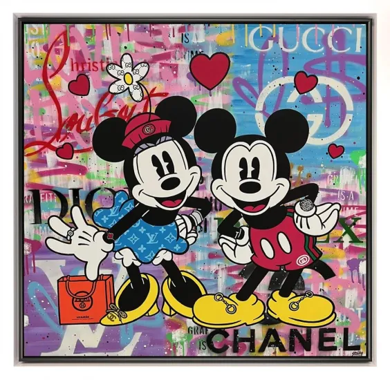 Love Is In The Air - Original - White Framed Love Is In The Air - Original - White Framed