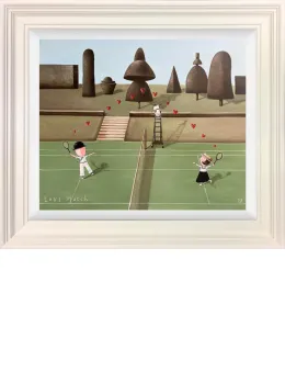 Love Match - Original - Cream Framed