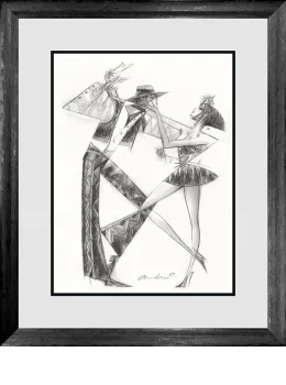 Lovers Twist - Original Study - Original - Framed