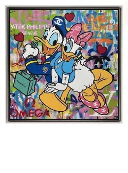 Lucky In Love - Original - White Framed